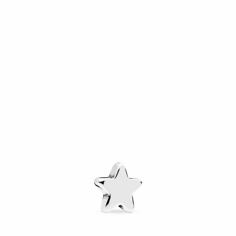 Pandora Shining Star Petite Locket Charm - Sterling Silver - Canada | OT1181WE